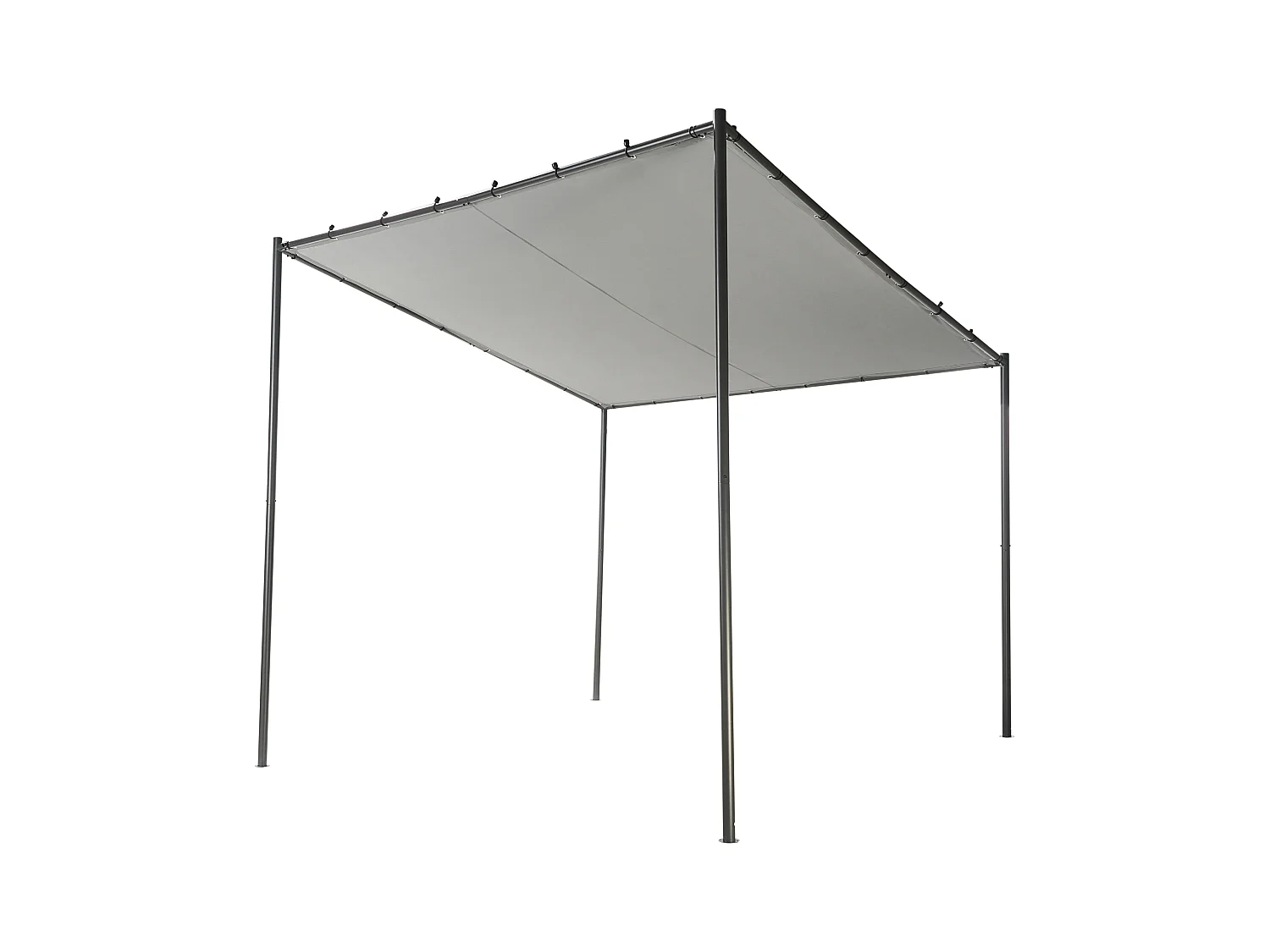 Pawilon ogrodowy VIMINO Metal 282 cm 294 cm Szary