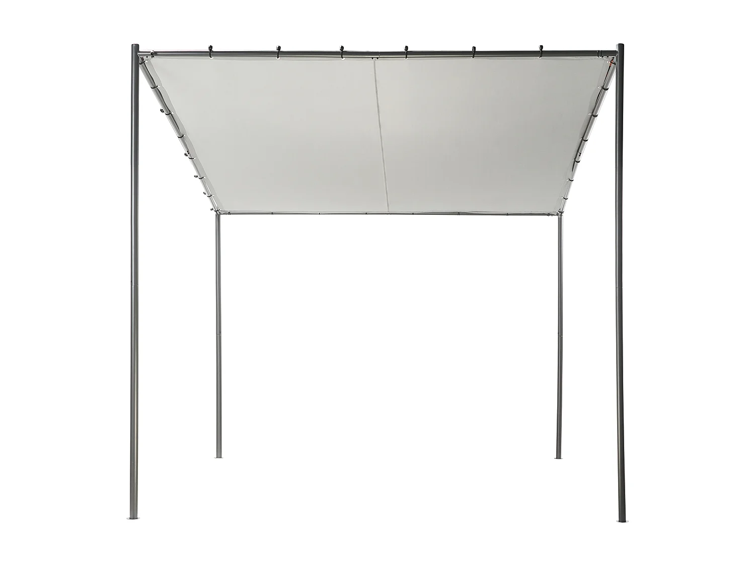 Tonnelle de jardin VIMINO Métal 282 cm 294 cm Gris