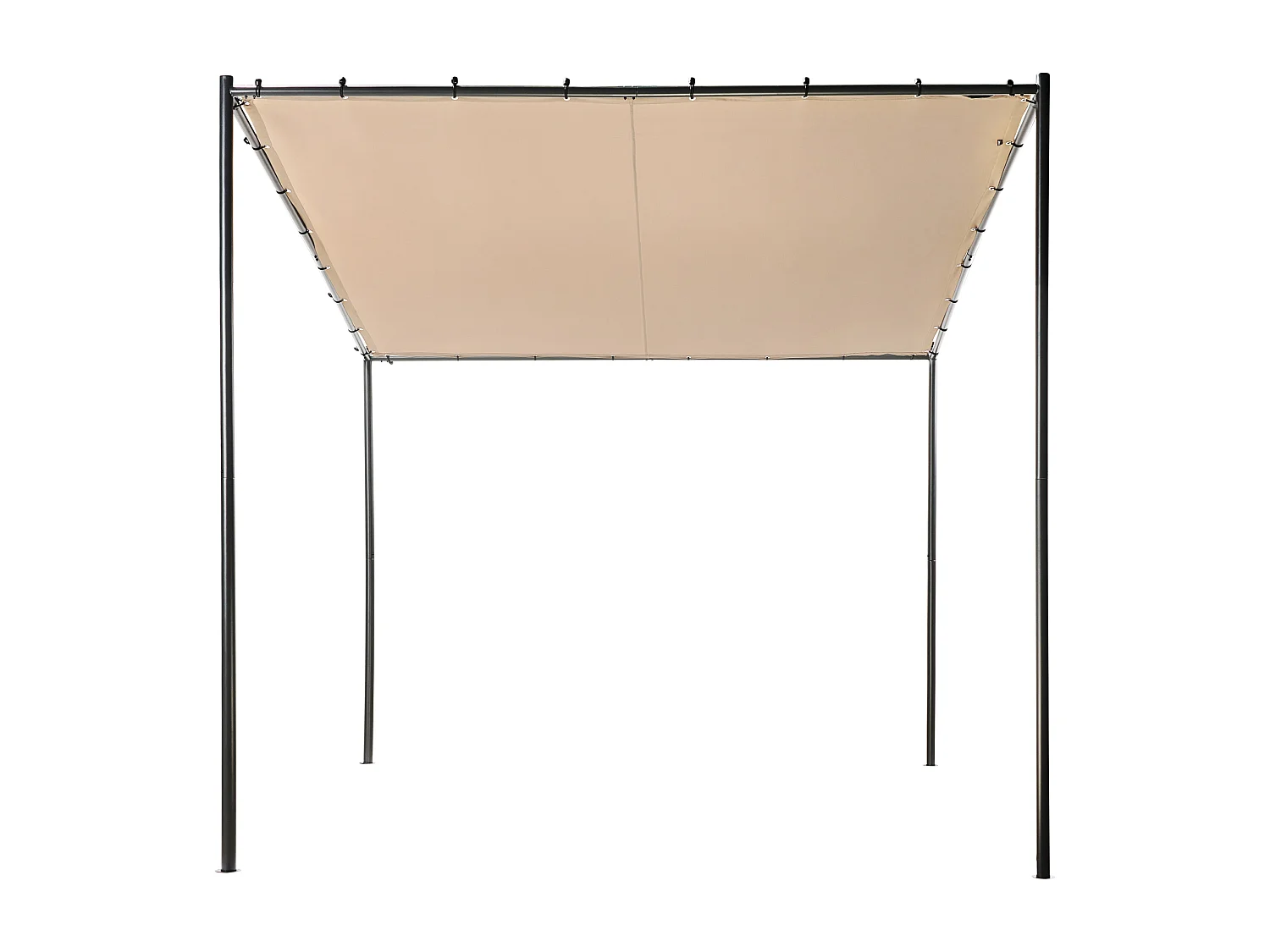 Pawilon ogrodowy VIMINO Metal 282 cm 294 cm Beżowoszary