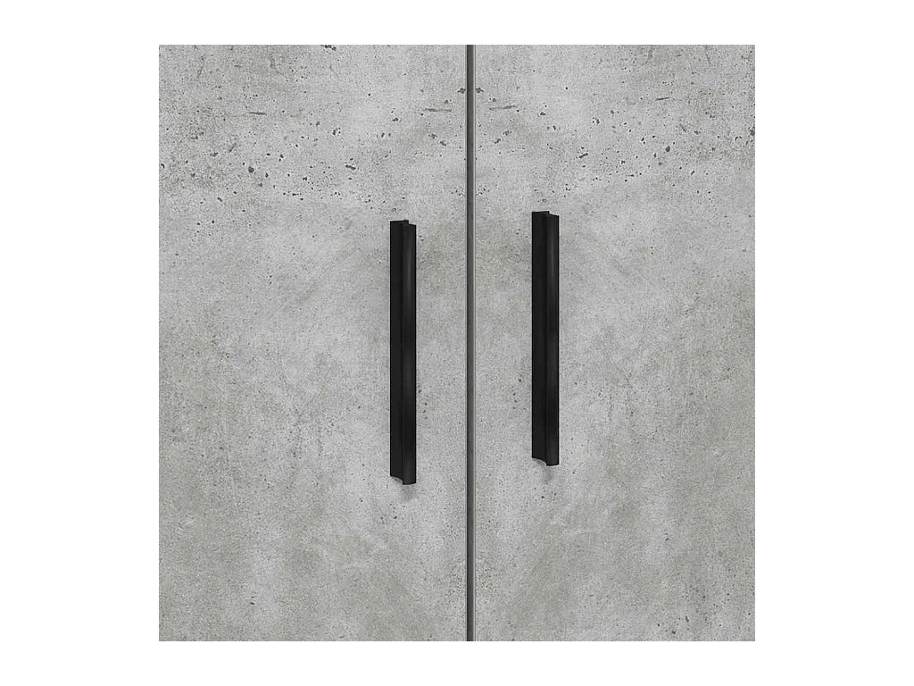 Lit simple | Lit adulte, enfant | Cadre de lit avec rangement Gris béton 80x200 cm