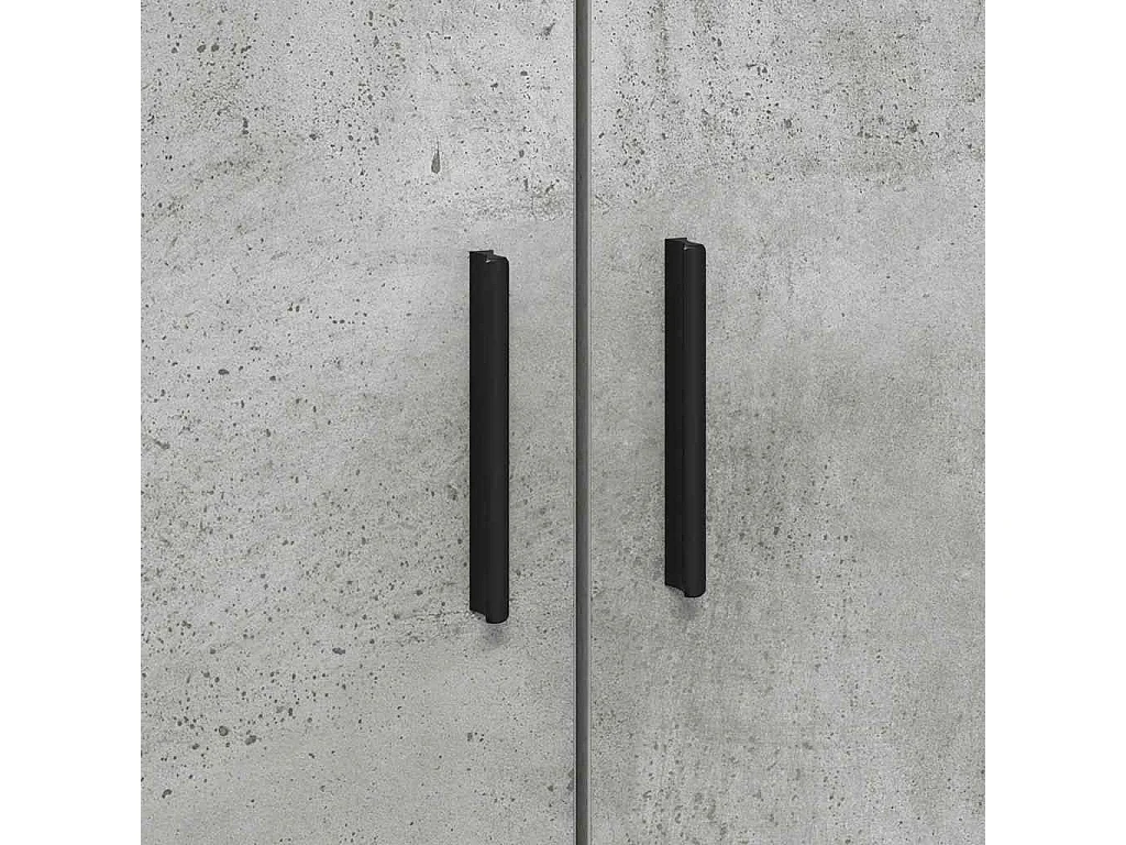 Lit simple | Lit adulte, enfant | Cadre de lit avec rangement Gris béton 100x200 cm