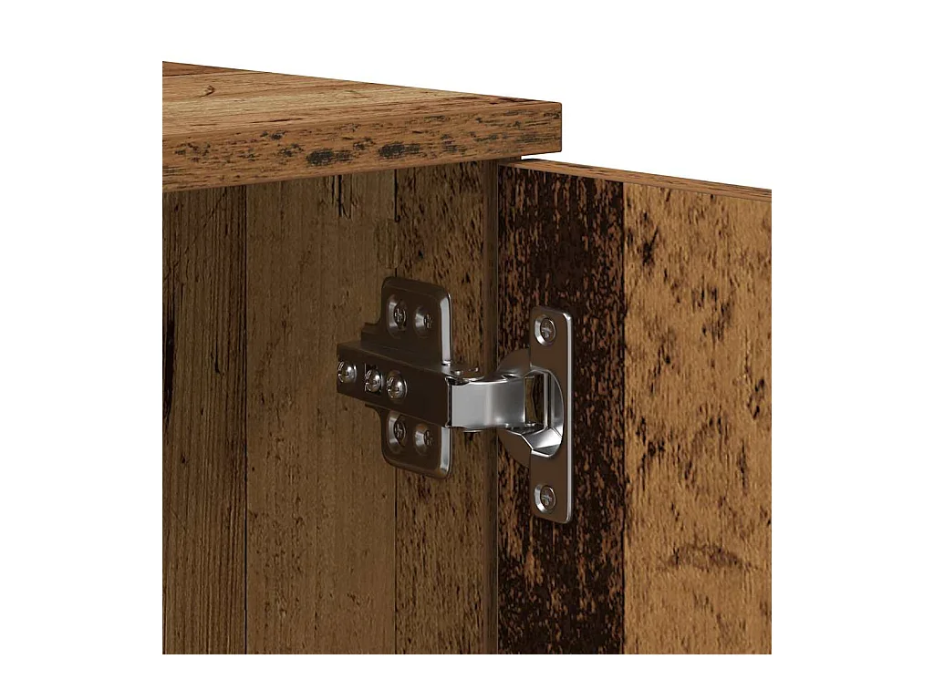 Lit simple | Lit adulte, enfant | Cadre de lit avec rangement Bois ancien 80x200 cm