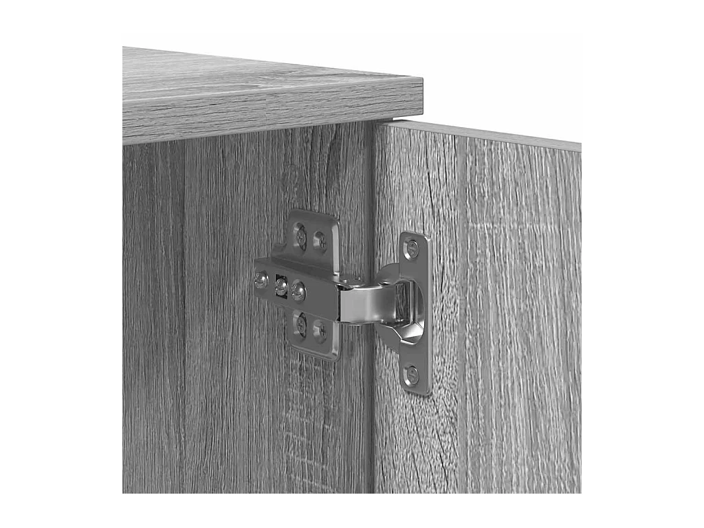 Lit simple | Lit adulte, enfant | Cadre de lit avec rangement Sonoma gris 90x200 cm