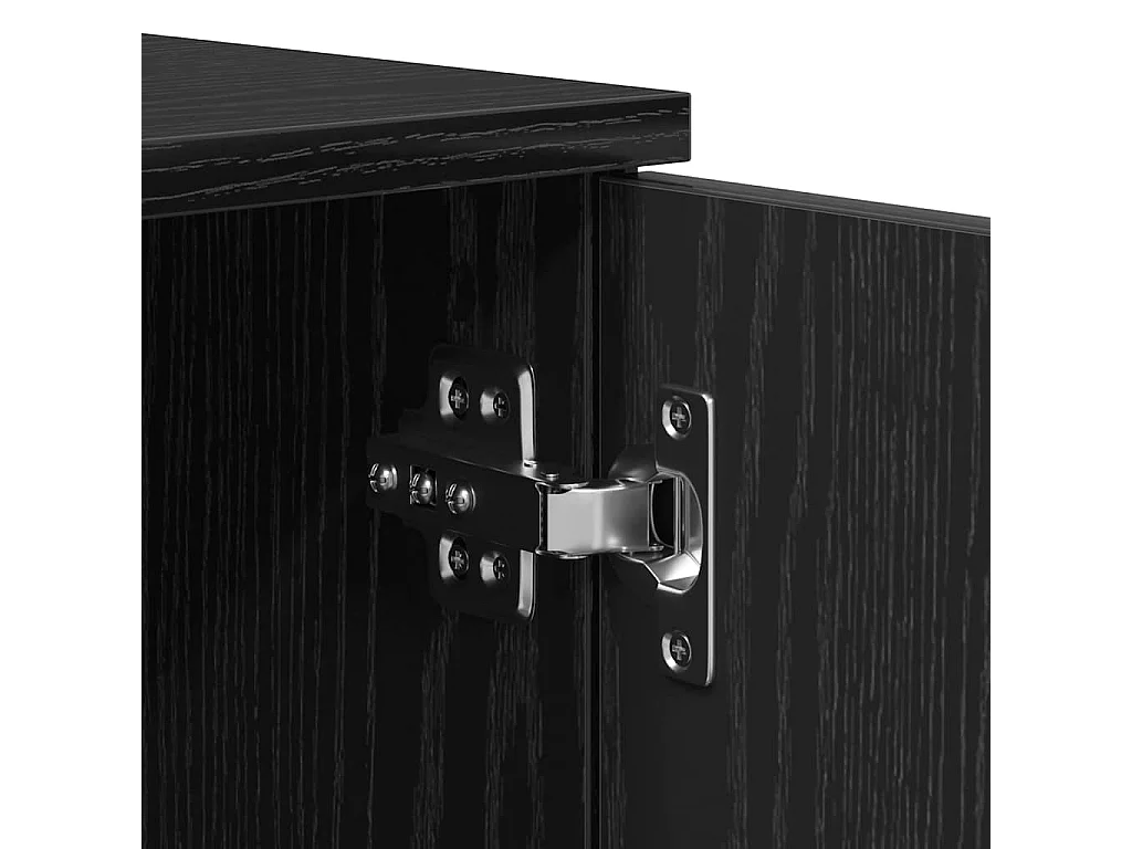 Lit simple | Lit adulte, enfant | Cadre de lit avec rangement Chêne noir 100x200 cm