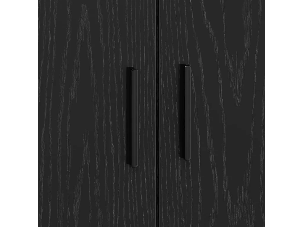 Lit simple | Lit adulte, enfant | Cadre de lit avec rangement Chêne noir 100x200 cm