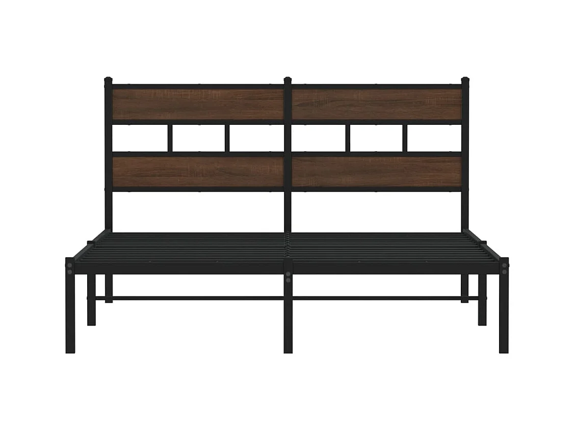 Lit double | Lit adulte | Cadre de lit avec tête de lit 140x190 cm