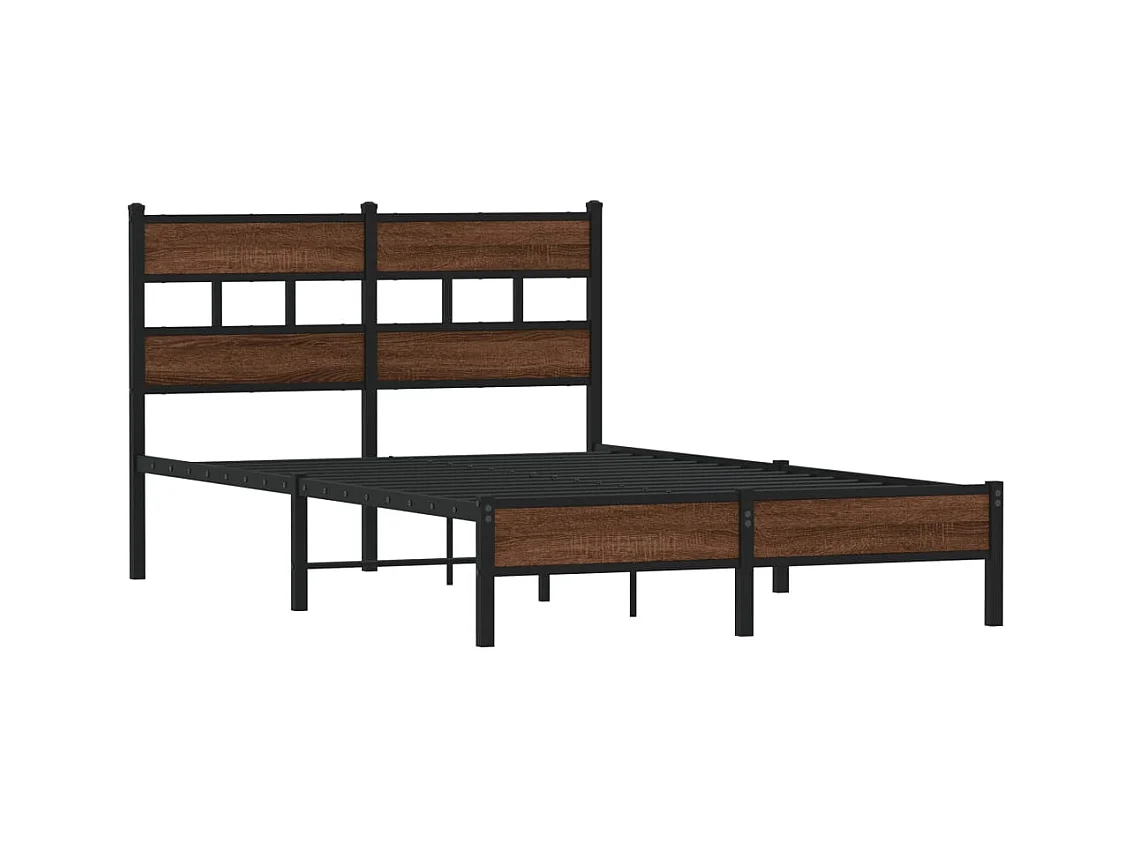 Lit simple | Lit adulte, enfant | Cadre de lit chêne marron 120x200 cm