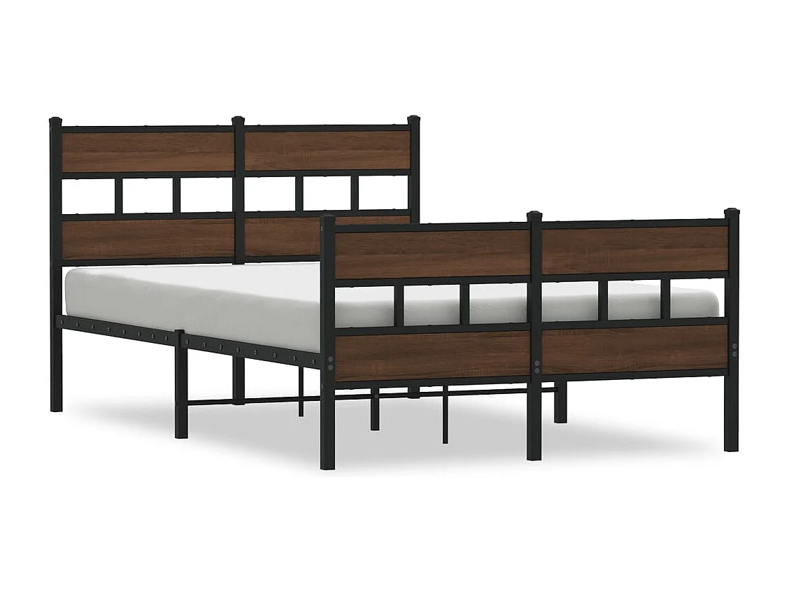 Lit simple | Lit adulte, enfant | Cadre de lit avec tête de lit et pied de lit 120x190 cm