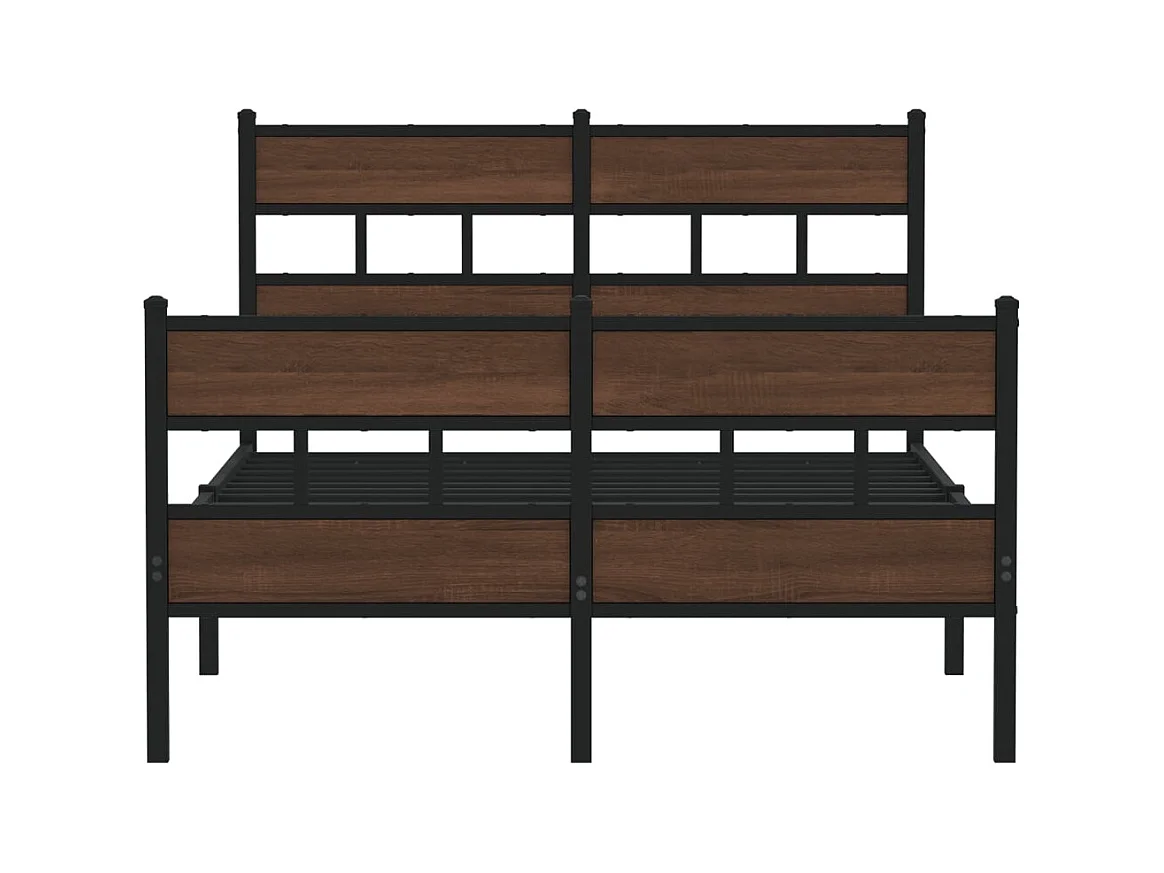 Lit simple | Lit adulte, enfant | Cadre de lit avec tête de lit et pied de lit 120x200 cm