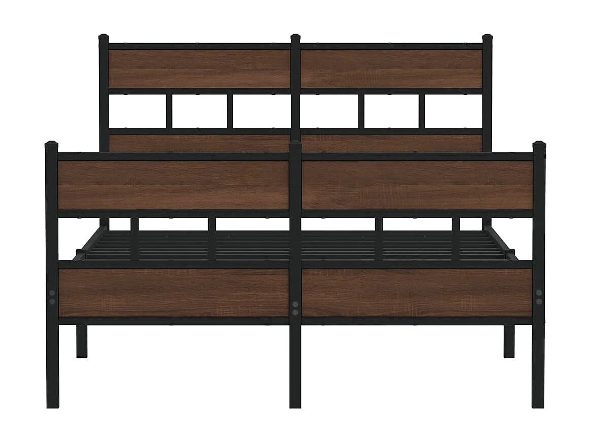 Letto per adulti | Letto singolo | Giroletto senza Materasso con Testiera e Pediera 120x200 cm