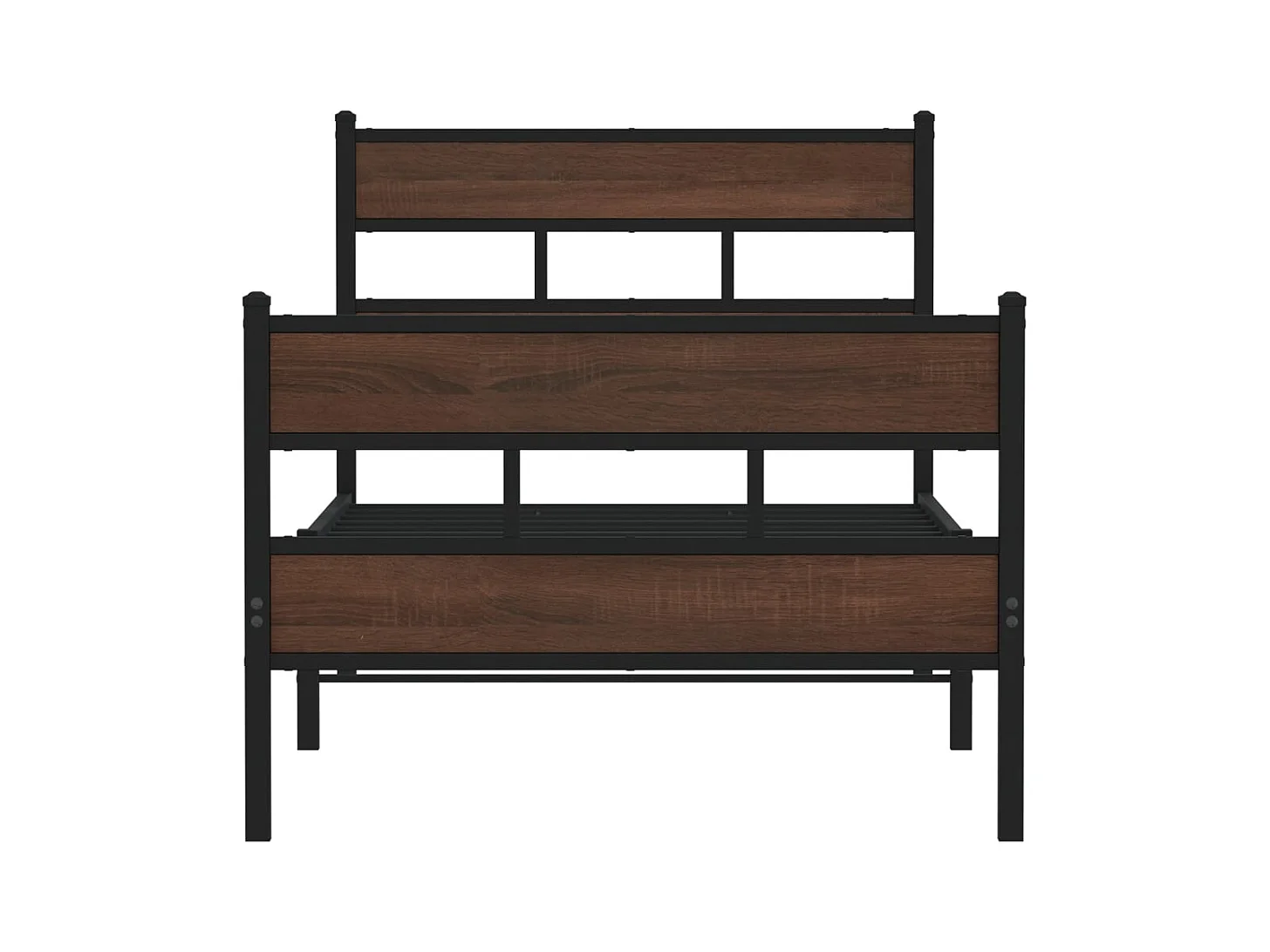 Lit simple | Lit adulte | Cadre de lit avec tête de lit et pied de lit 107x203 cm