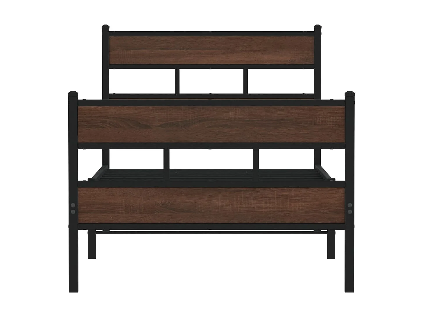 Lit simple | Lit adulte | Cadre de lit avec tête de lit et pied de lit 107x203 cm