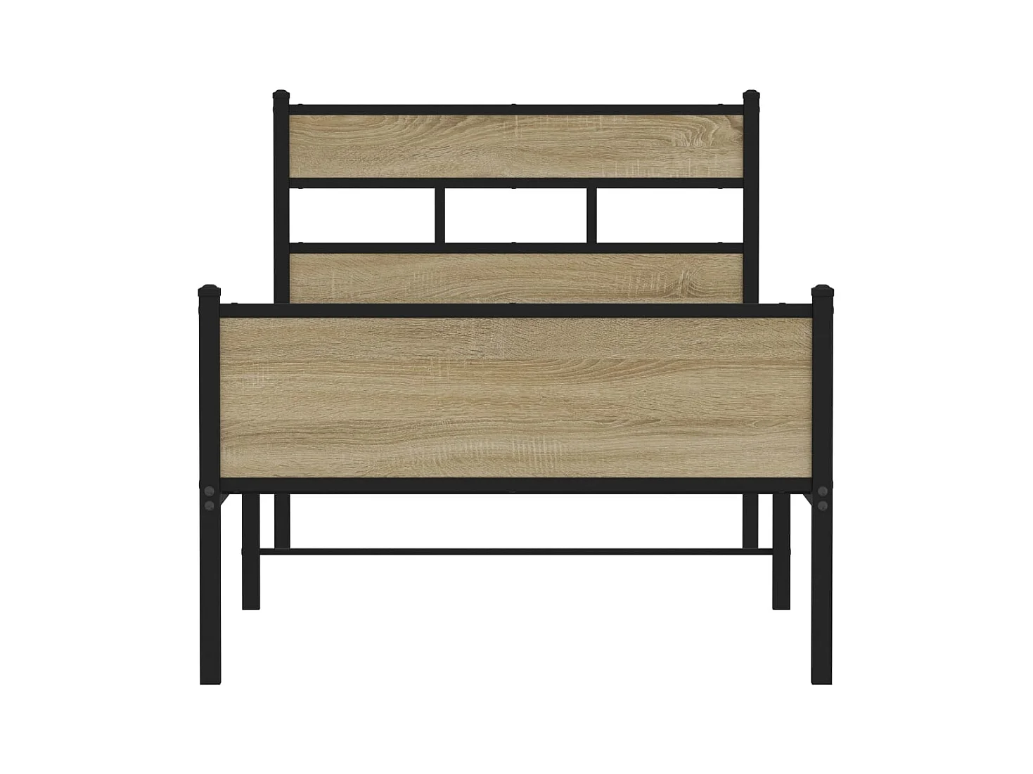 Lit simple | Lit adulte, enfant | Cadre de lit chêne sonoma 100x200 cm