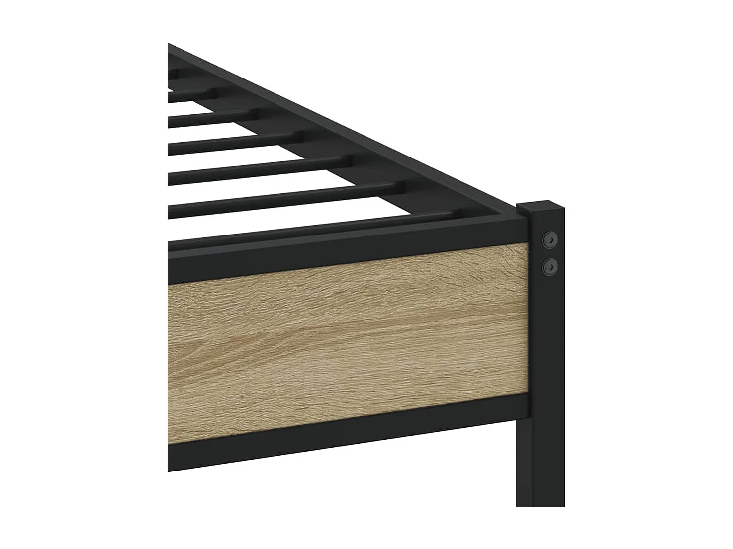 Lit simple | Lit adulte, enfant | Cadre de lit en métal chêne sonoma 80x200 cm