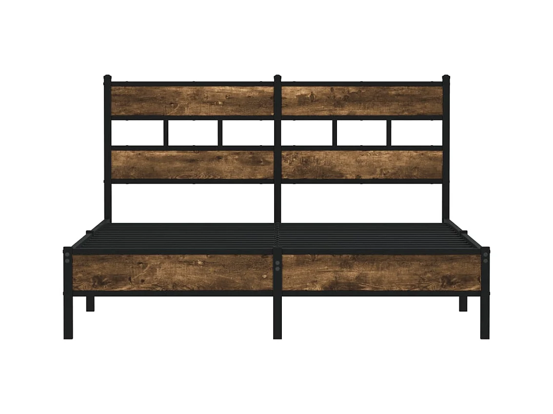 Lit double | Lit adulte | Cadre de lit avec tête de lit 150x200 cm