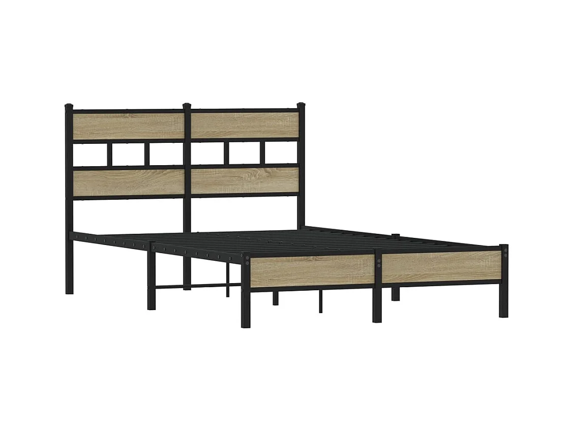 Lit simple | Lit adulte, enfant | Cadre de lit chêne sonoma 120x190 cm