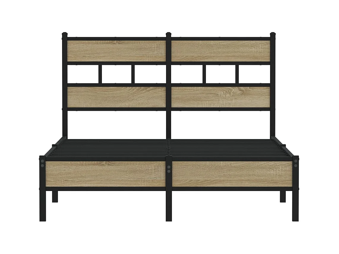 Lit simple | Lit adulte, enfant | Cadre de lit chêne sonoma 120x190 cm