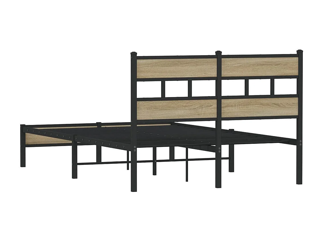 Lit simple | Lit adulte, enfant | Cadre de lit chêne sonoma 120x190 cm