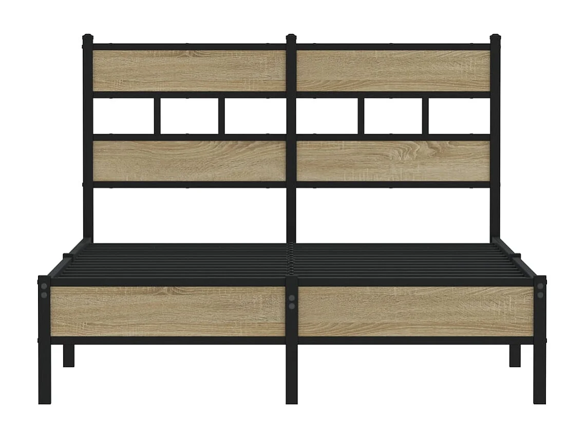 Letto per adulti | Letto singolo | Giroletto senza Materasso Rovere Sonoma 120x190cm in Truciolato