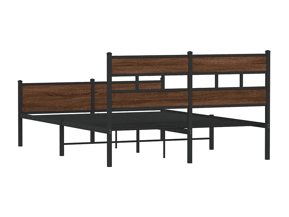 Lit double | Lit adulte | Cadre de lit chêne marron 137x190 cm
