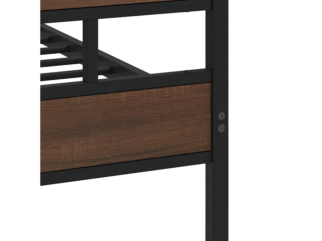 Lit double | Lit adulte | Cadre de lit avec tête de lit et pied de lit 140x190 cm