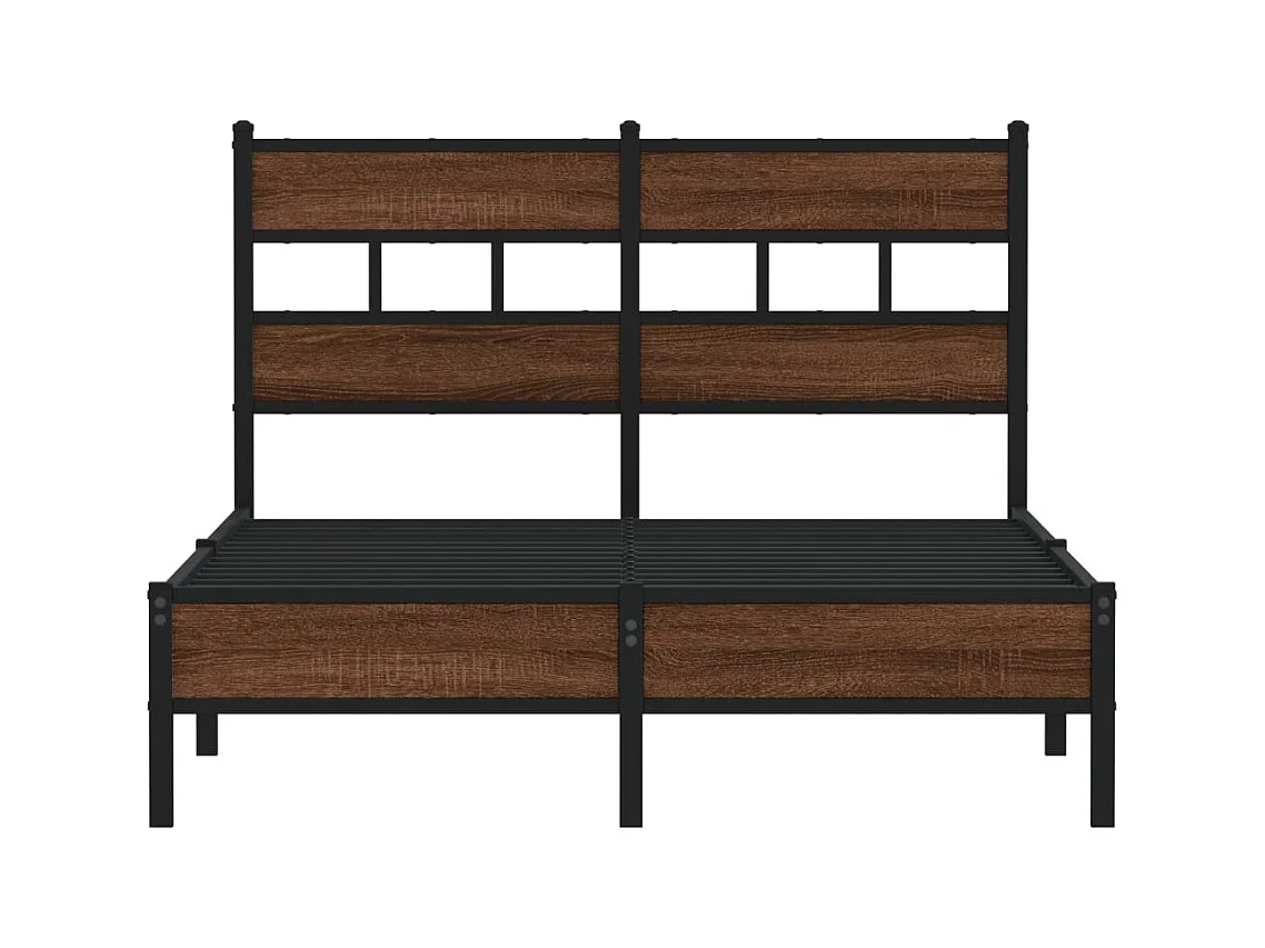 Lit simple | Lit adulte, enfant | Cadre de lit chêne marron 120x190 cm