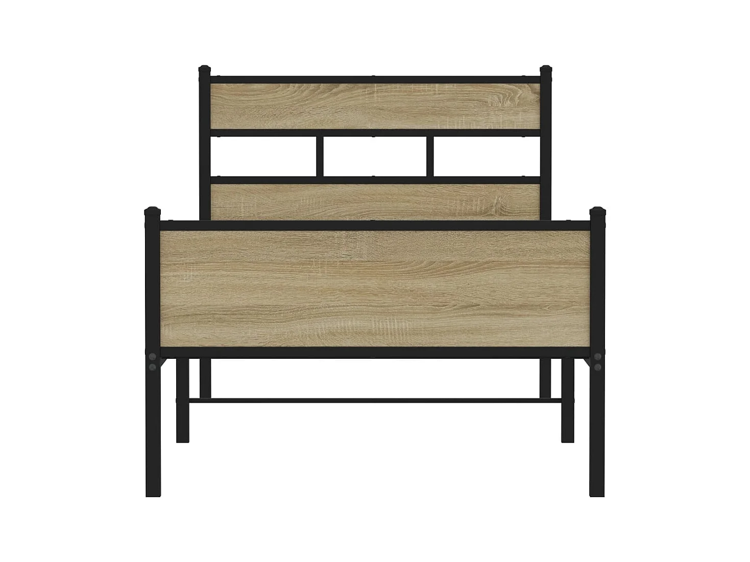 Lit simple | Lit adulte, enfant | Cadre de lit chêne sonoma 100x190 cm