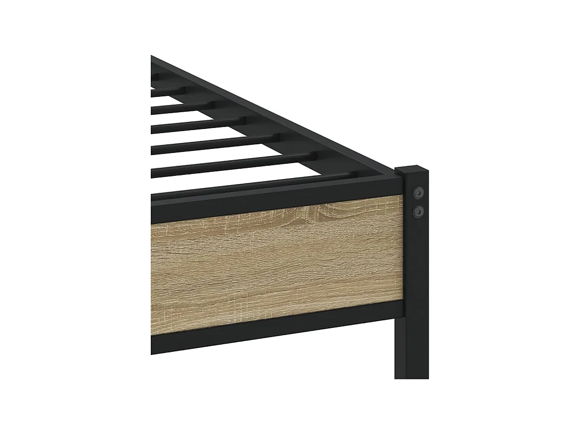 Lit double | Lit adulte | Cadre de lit chêne sonoma 160x200 cm