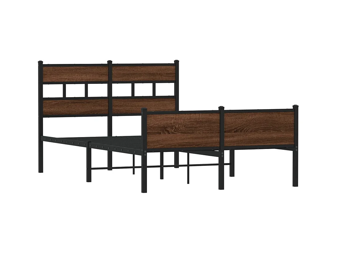 Lit simple | Lit adulte, enfant | Cadre de lit chêne marron 120x200 cm