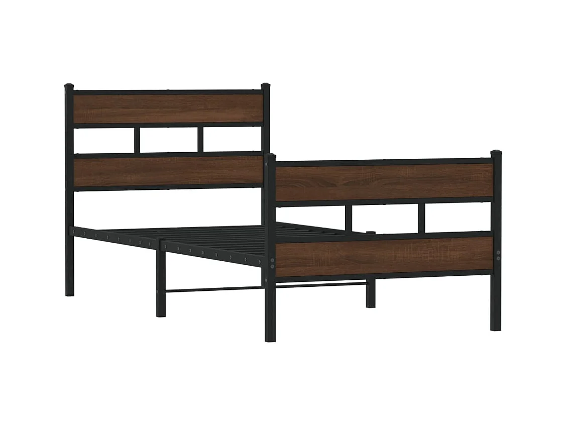 Lit simple | Lit adulte, enfant | Cadre de lit avec tête de lit pied de lit 90x190cm