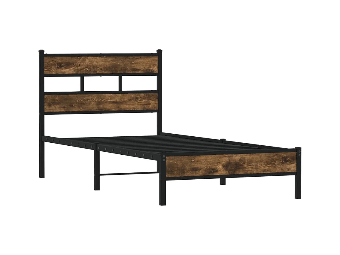 Lit simple | Lit adulte, enfant | Cadre de lit avec tête de lit 107x203 cm