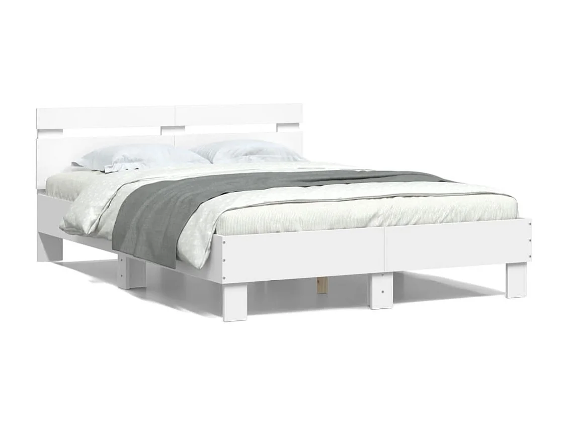 Lit simple | Lit adulte, enfant | Cadre de lit avec LED blanc 120x190 cm