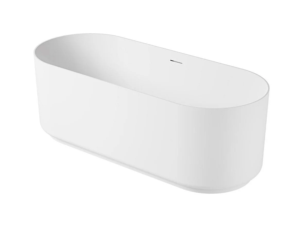 Bañera exenta de acrílico blanco NAÏA de 170 cm