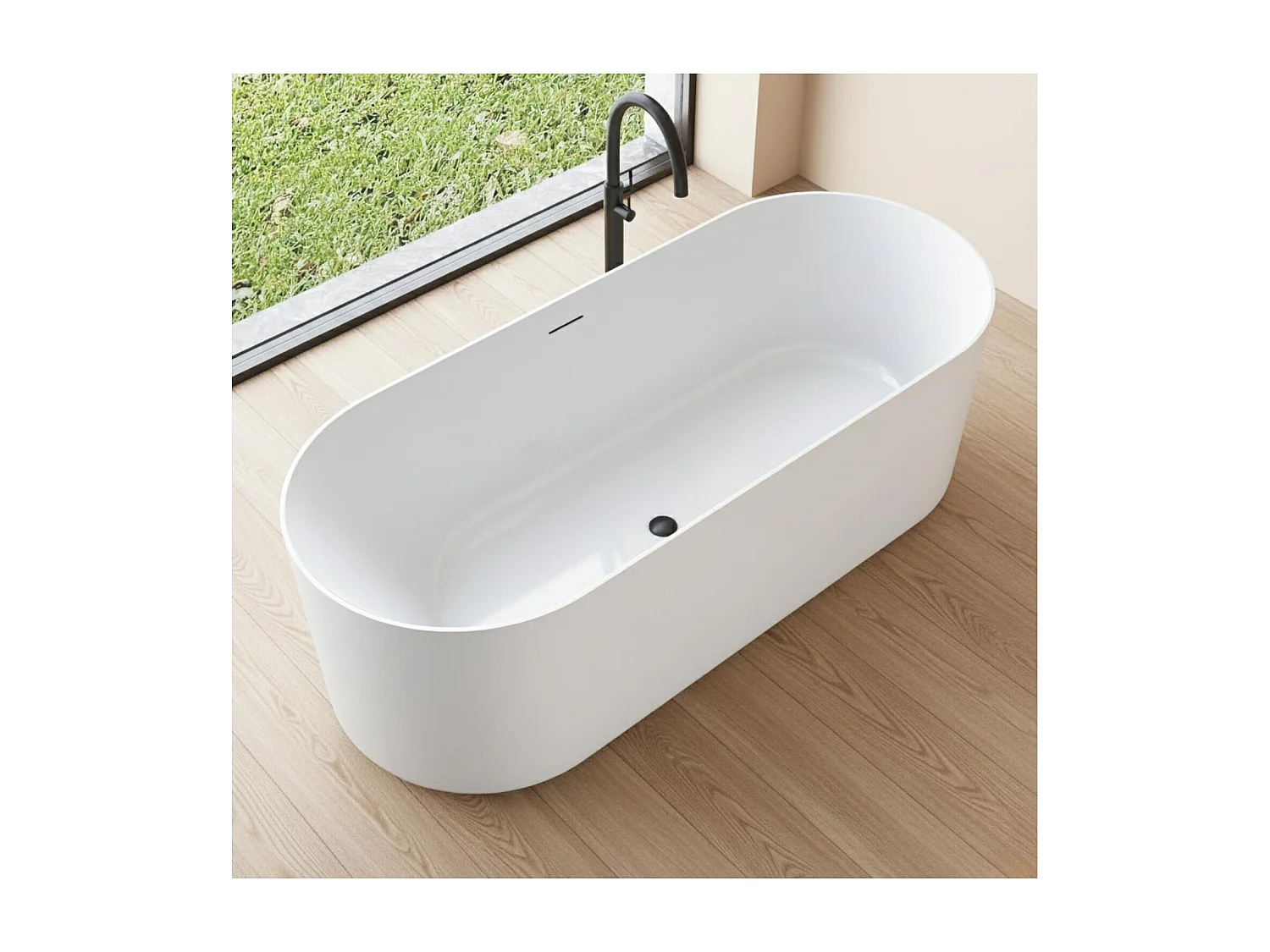 NAÏA 170cm wit acryl vrijstaand bad