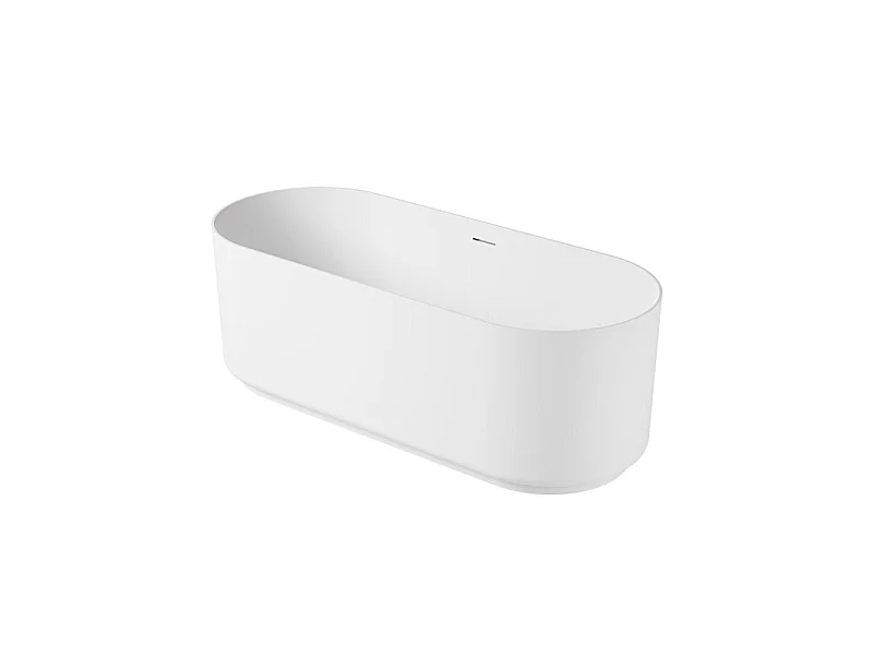 Banheira autônoma de acrílico branco NAÏA 170 cm