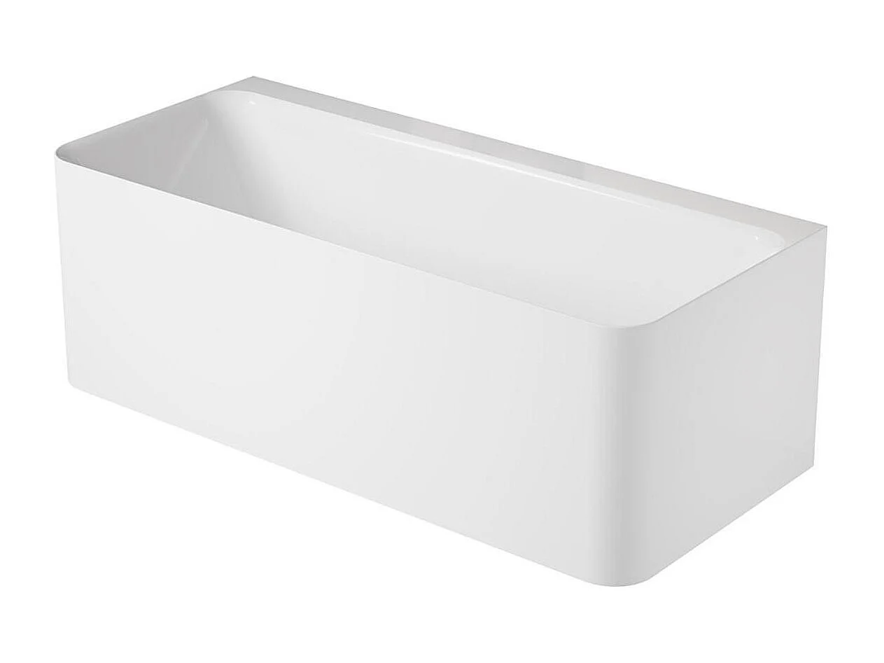 Baignoire acrylique Lucite murale blanche 170cm URBAN