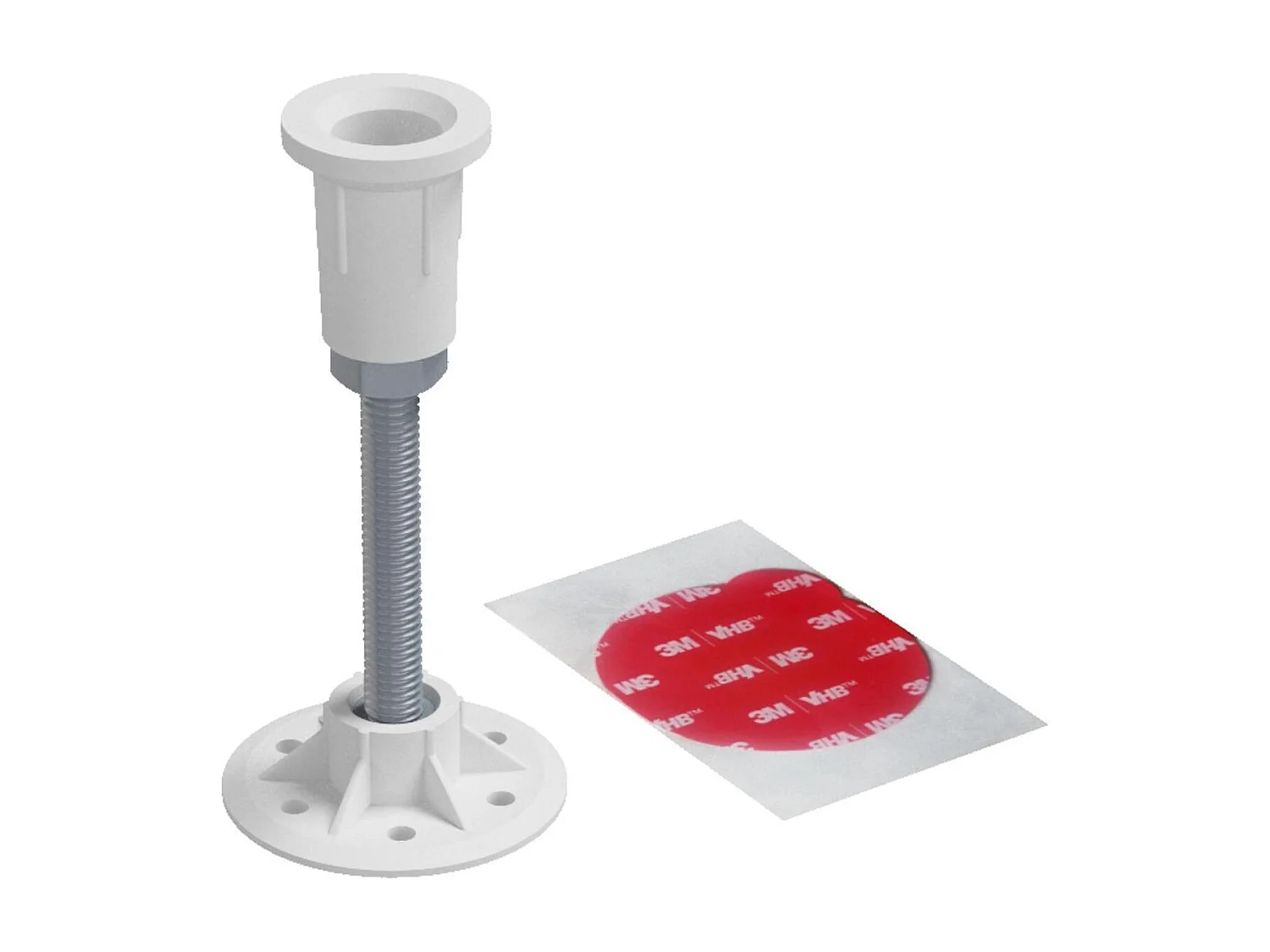 Lot de 8 pieds pour receveur de douche 8-11cm - Ajustables en hauteur