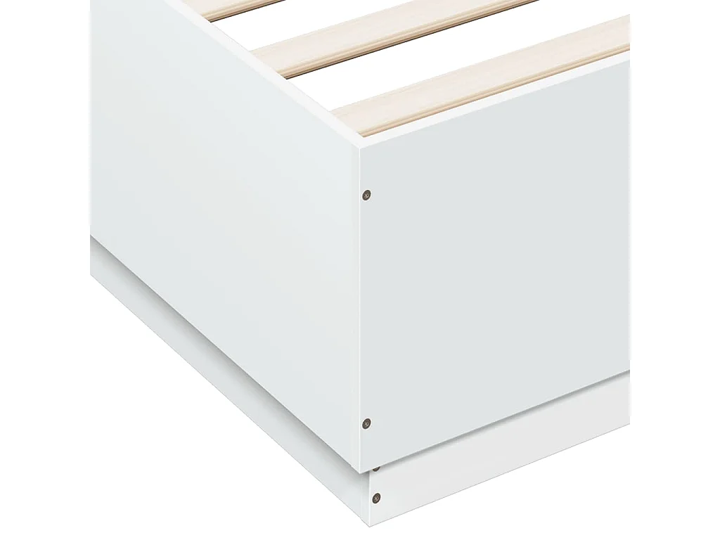 Lit double | Lit adulte | Cadre de lit avec LED blanc 200x200 cm