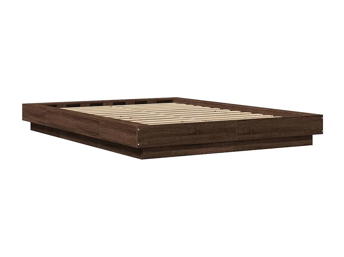 Lit double | Lit adulte | Cadre de lit avec lumières LED 135x190 cm