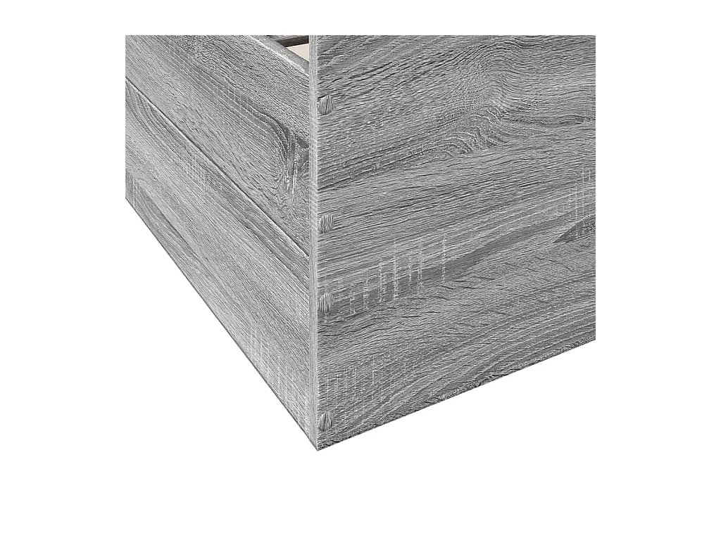 Lit simple | Lit adulte, enfant | Cadre de lit avec tiroirs sonoma gris 90x190 cm