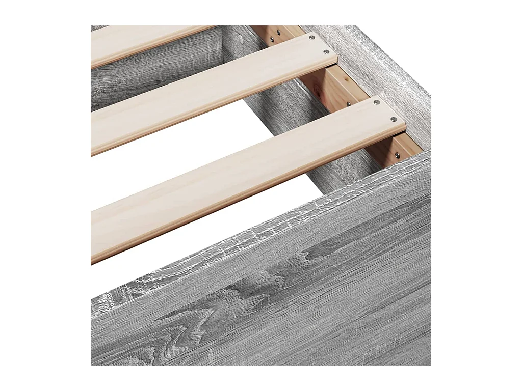 Lit simple | Lit adulte, enfant | Cadre de lit avec tiroirs sonoma gris 90x190 cm