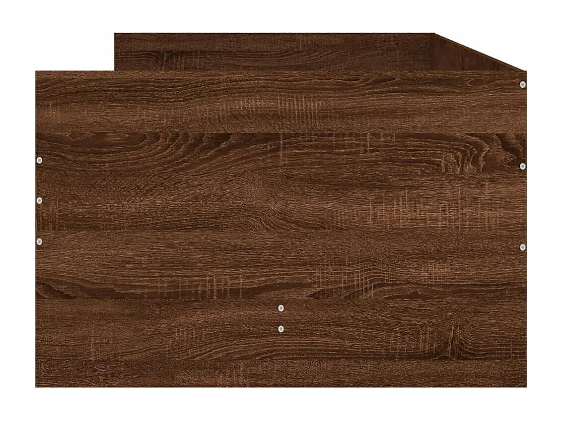 Lit simple | Lit adulte, enfant | Cadre de lit chêne marron 75x190 cm