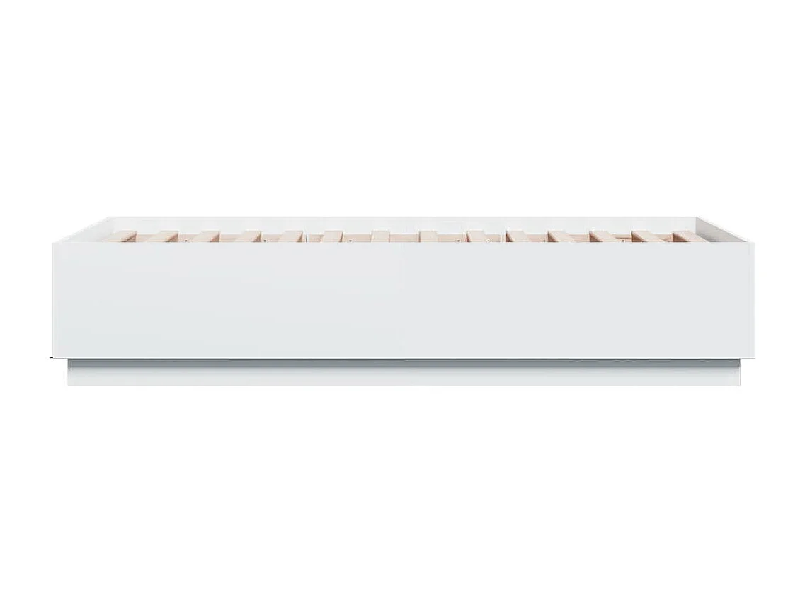 Lit simple | Lit adulte, enfant | Cadre de lit avec LED blanc 75x190 cm