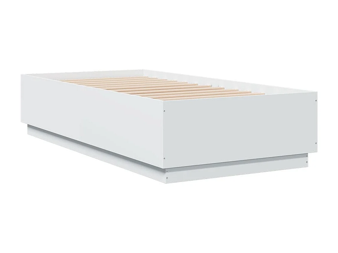 Lit simple | Lit adulte, enfant | Cadre de lit avec LED blanc 75x190 cm