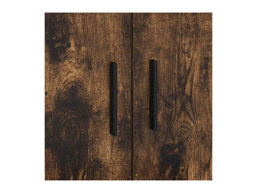 Lit simple | Lit adulte, enfant | Cadre de lit avec rangement Chêne fumé 90x200 cm cm