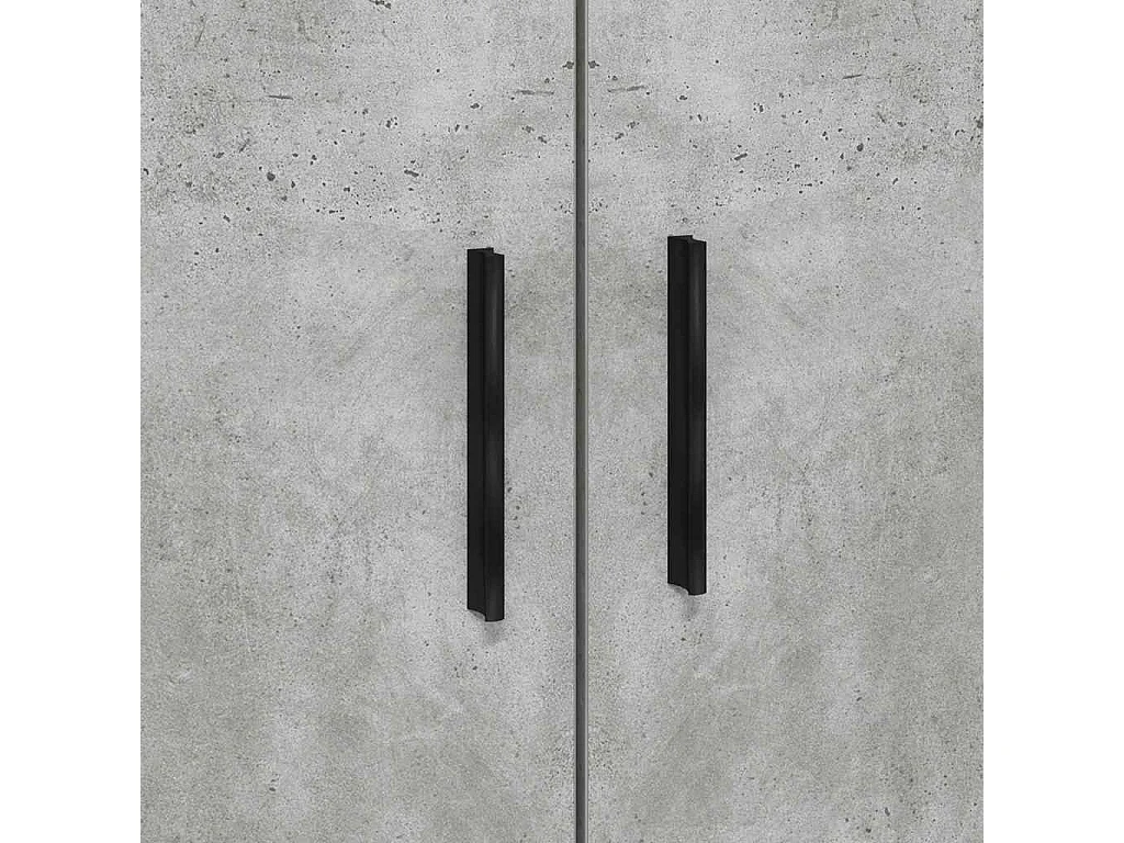 Lit simple | Lit adulte, enfant | Cadre de lit avec rangement Gris béton 244x127x53.5 cm