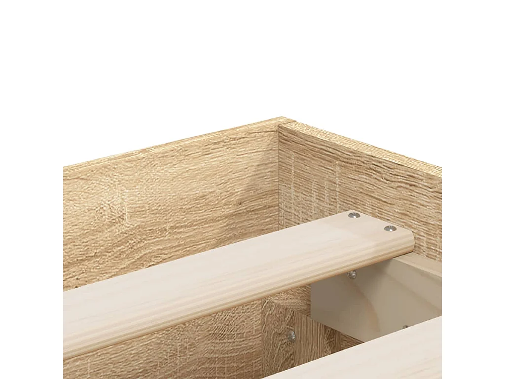 Lit double | Lit adulte | Cadre de lit avec tiroirs chêne sonoma 140x190 cm
