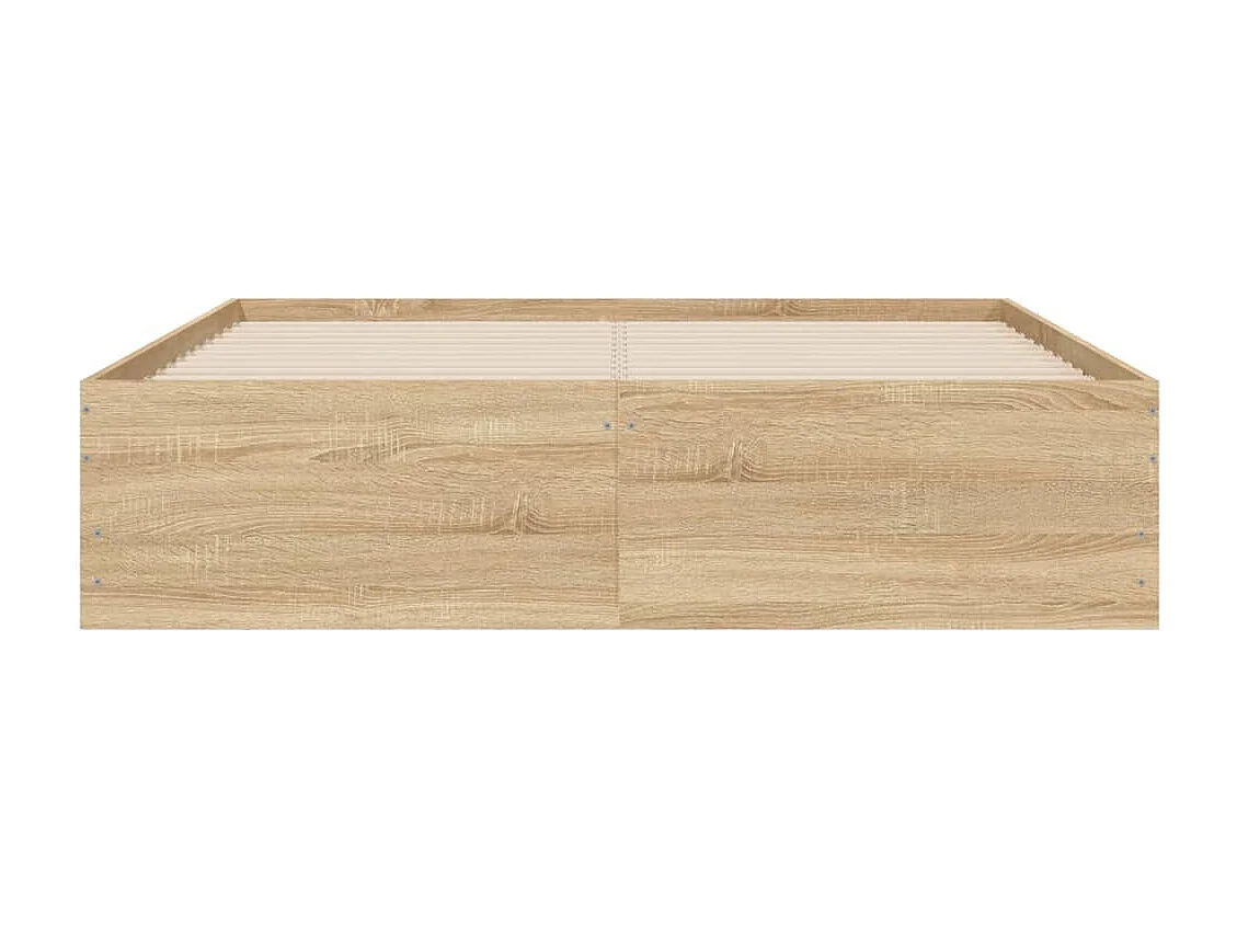 Lit simple | Lit adulte, enfant | Cadre de lit avec tiroirs chêne sonoma 120x200 cm