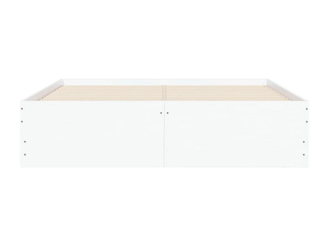 Lit simple | Lit adulte, enfant | Cadre de lit avec tiroirs blanc 120x200 cm