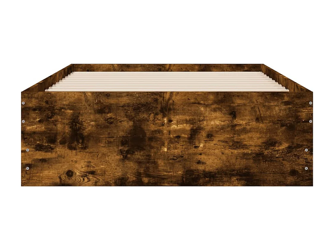 Lit simple | Lit adulte, enfant | Cadre de lit avec tiroirs chêne fumé 75x190 cm